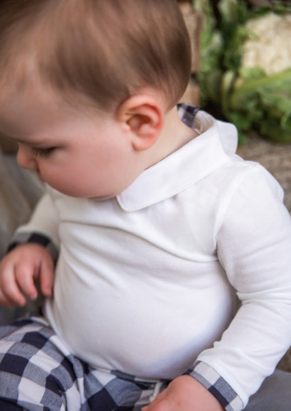 Hose Vichy marineblau