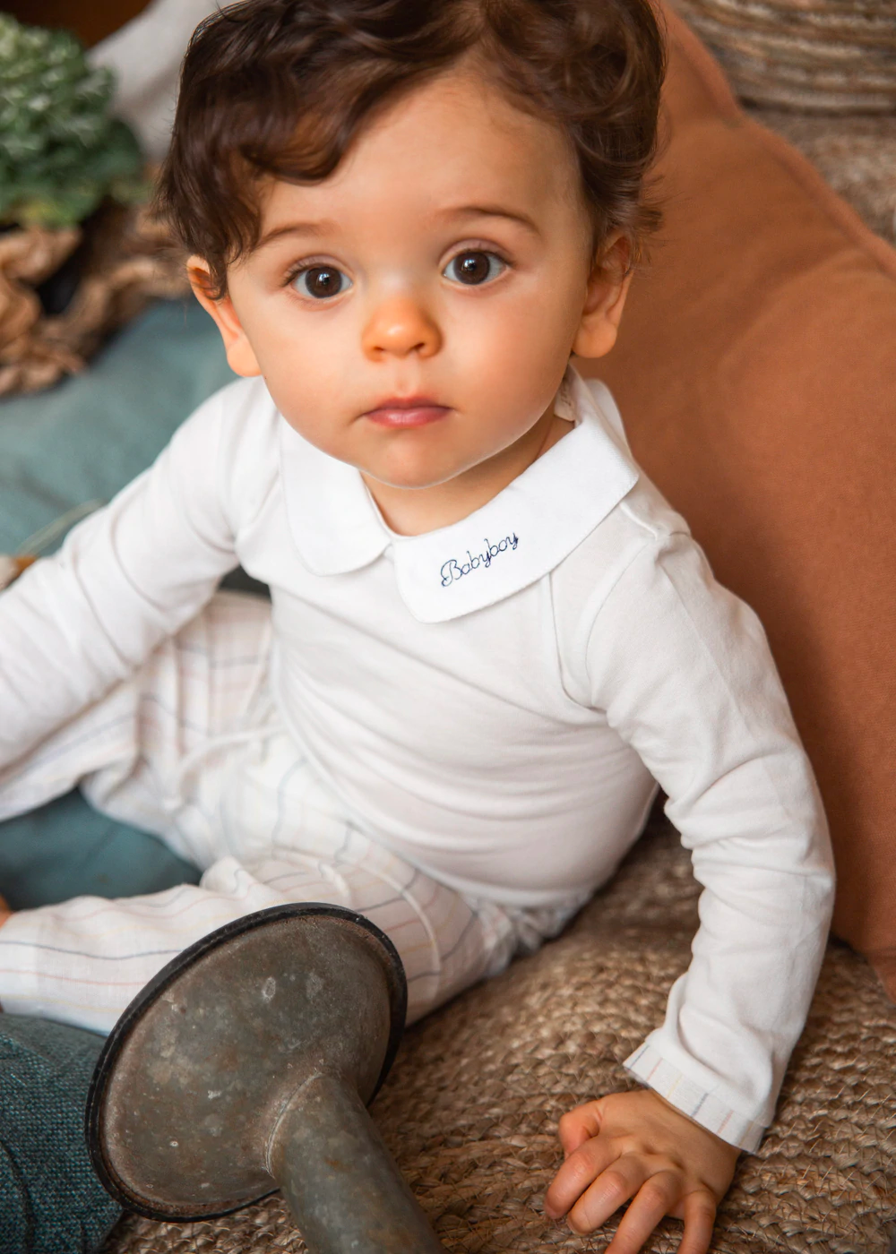 Pantalon tendres rayures