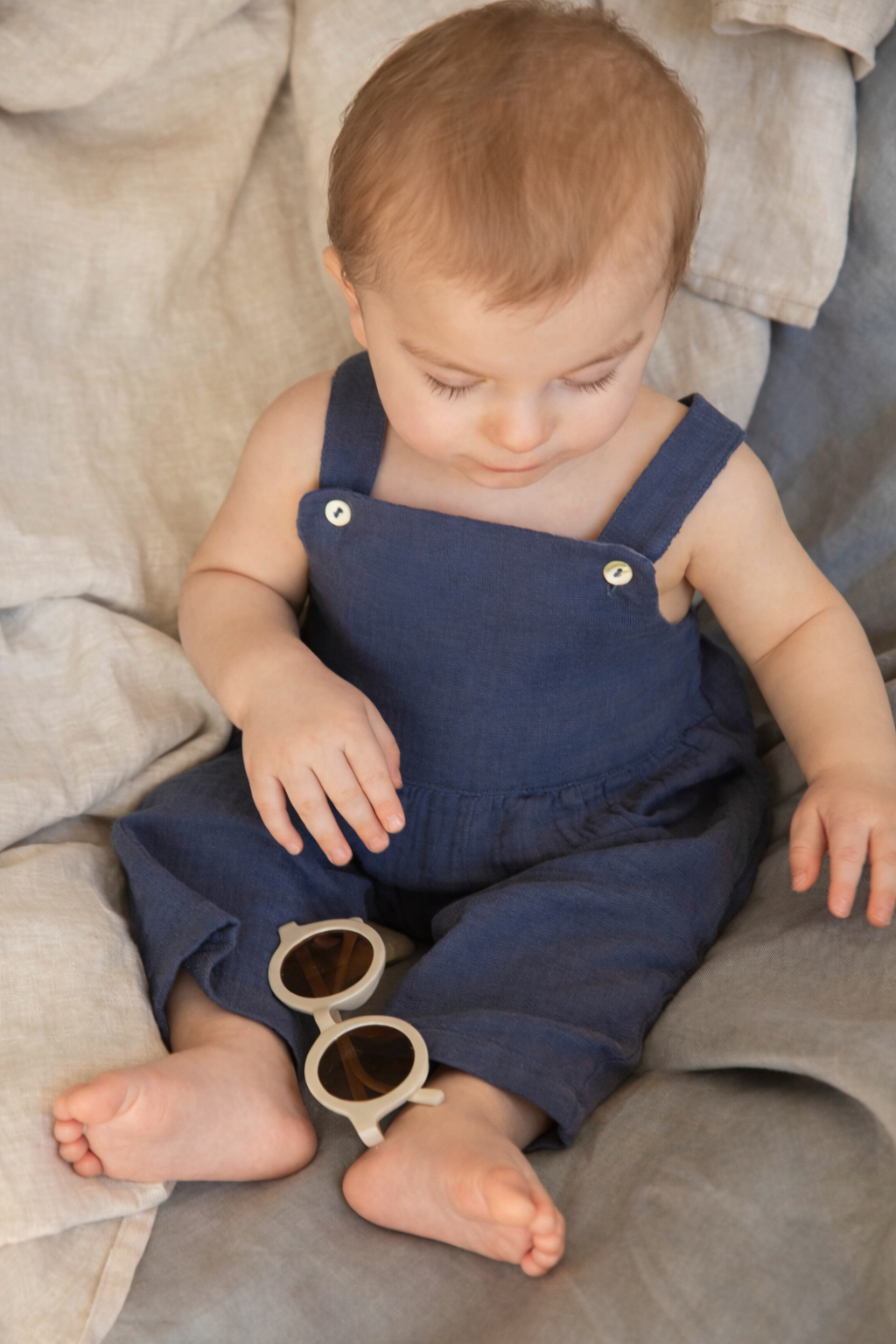 Salopette gaze marine