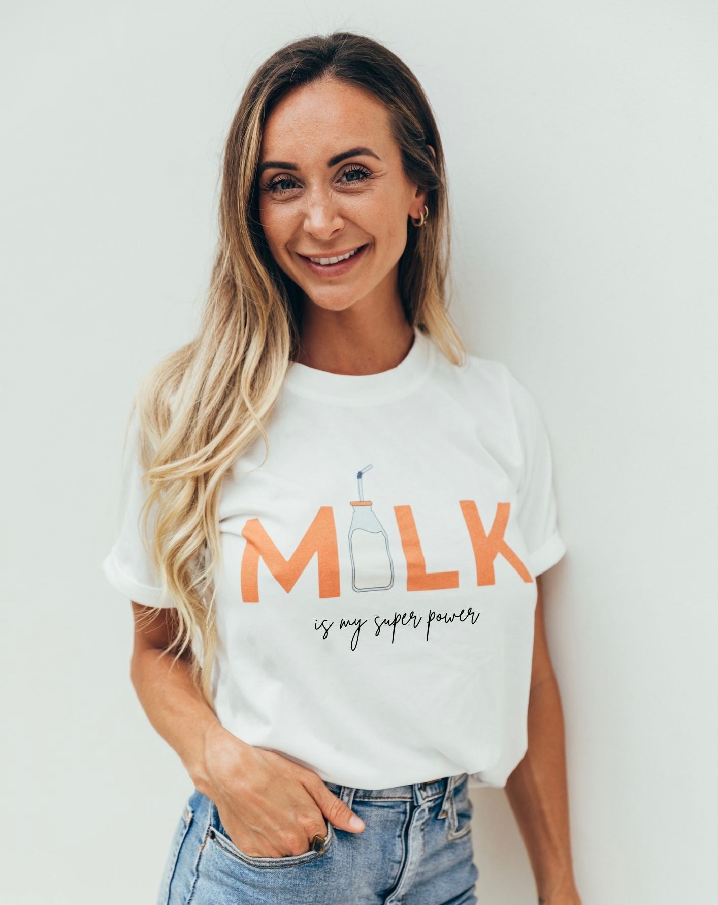 Breastfeeding t-shirt milk is my super power