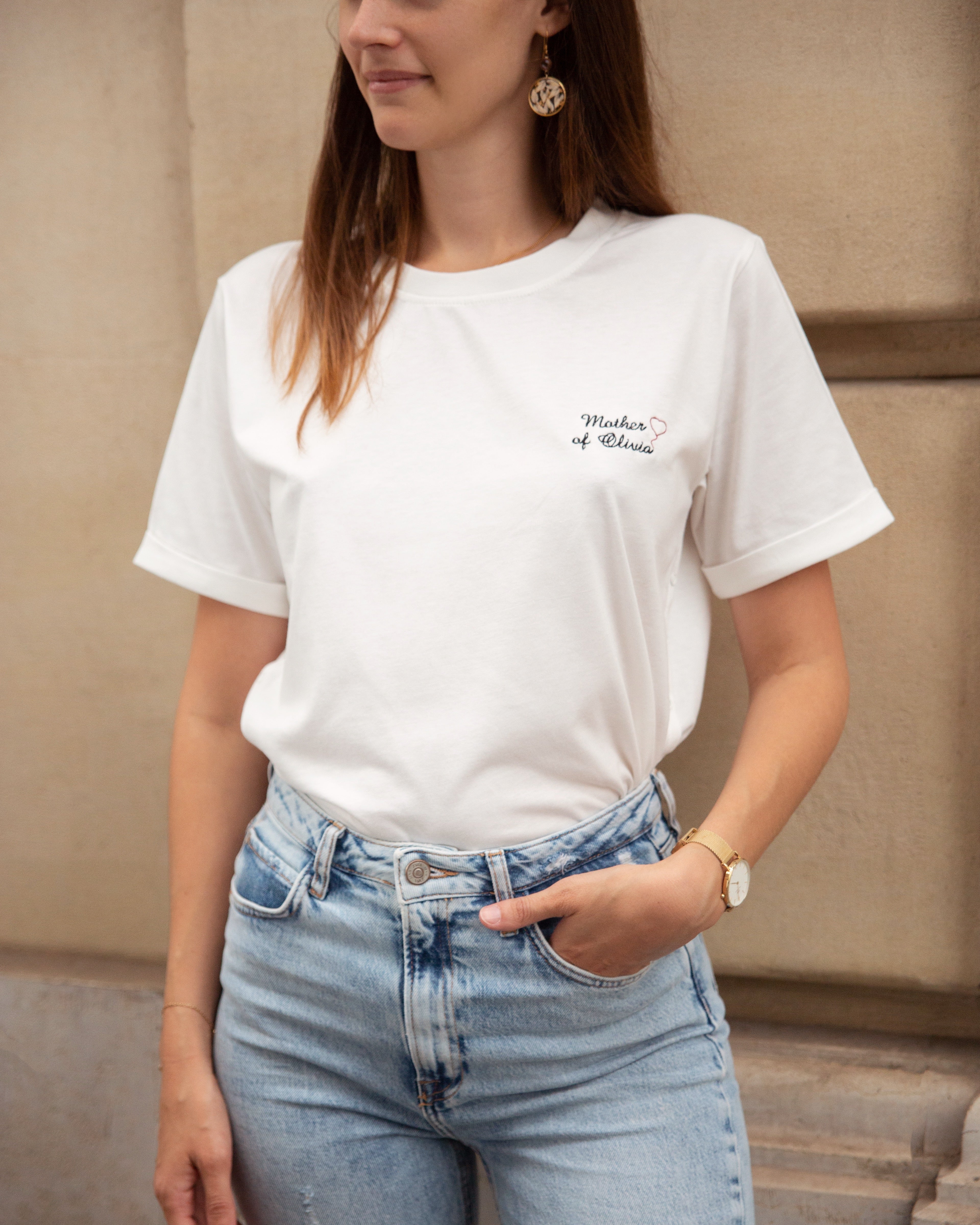 breastfeeding tshirt mother of model