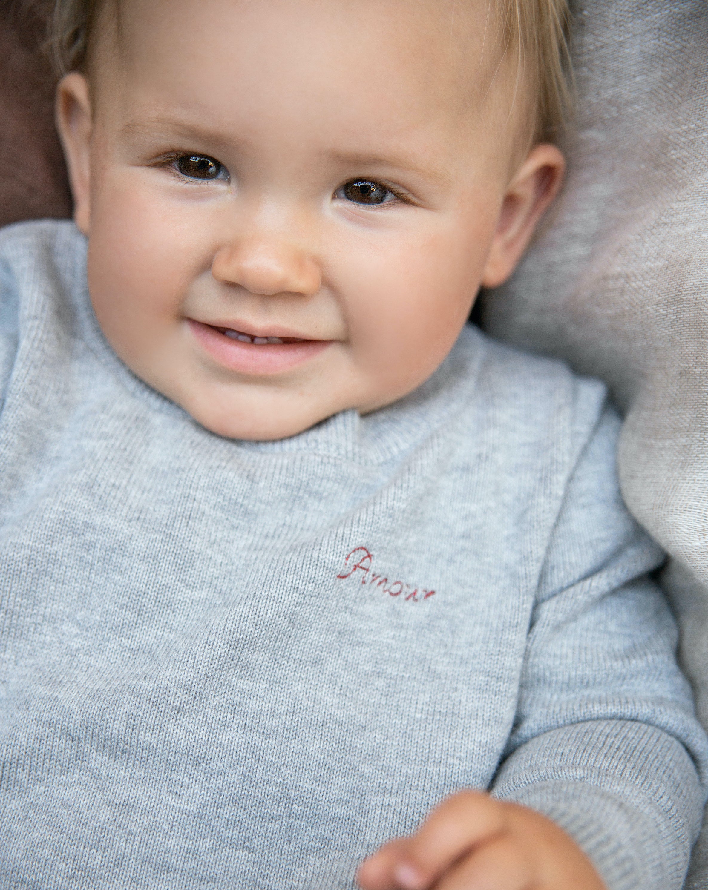 Amore grey unisex sweater