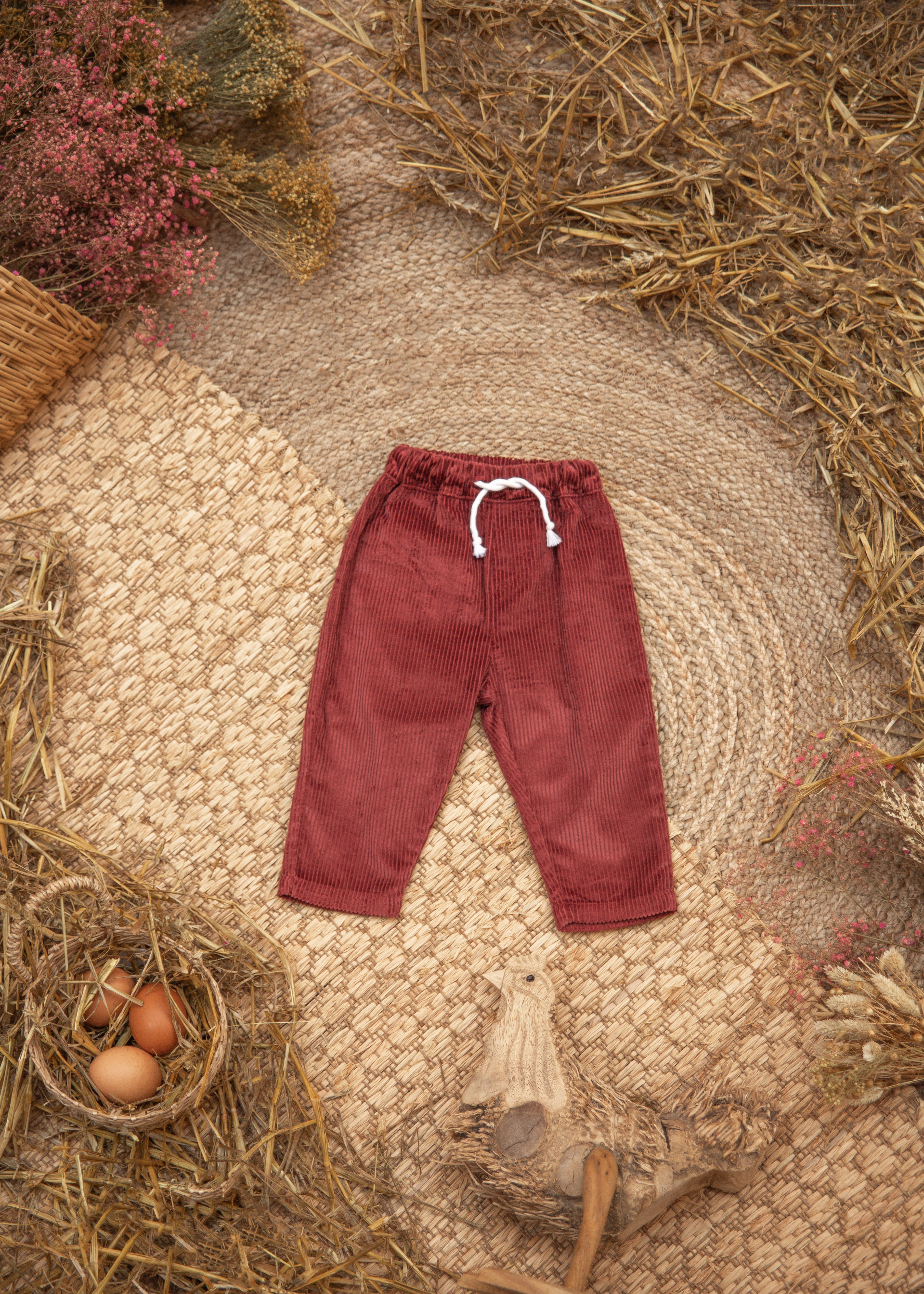 Pantalon velours bois de rose