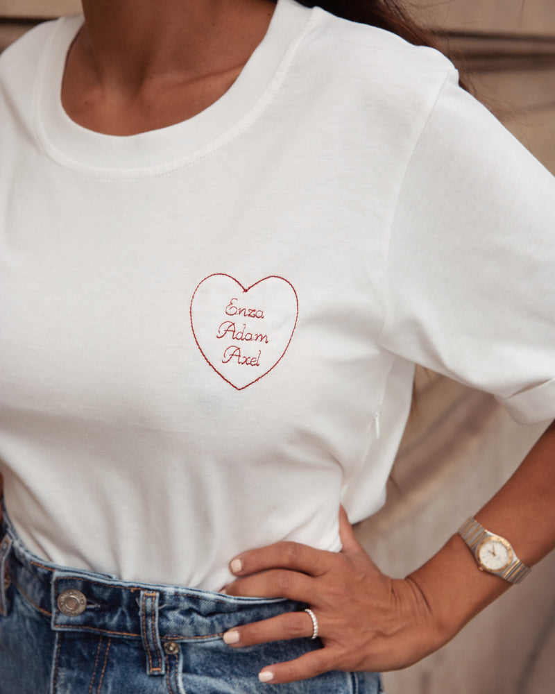 T-shirt d'allaitement personnalisable coeur à coeur – 23mai