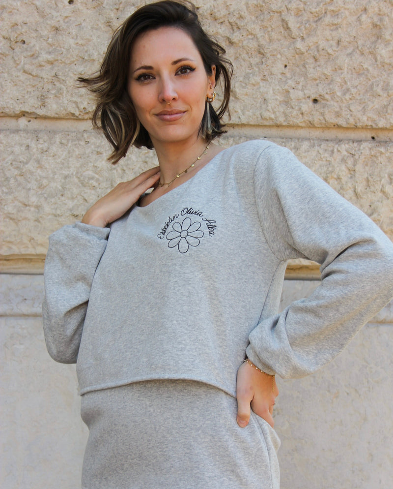 Sweat d'allaitement TZIGANETTE marguerite