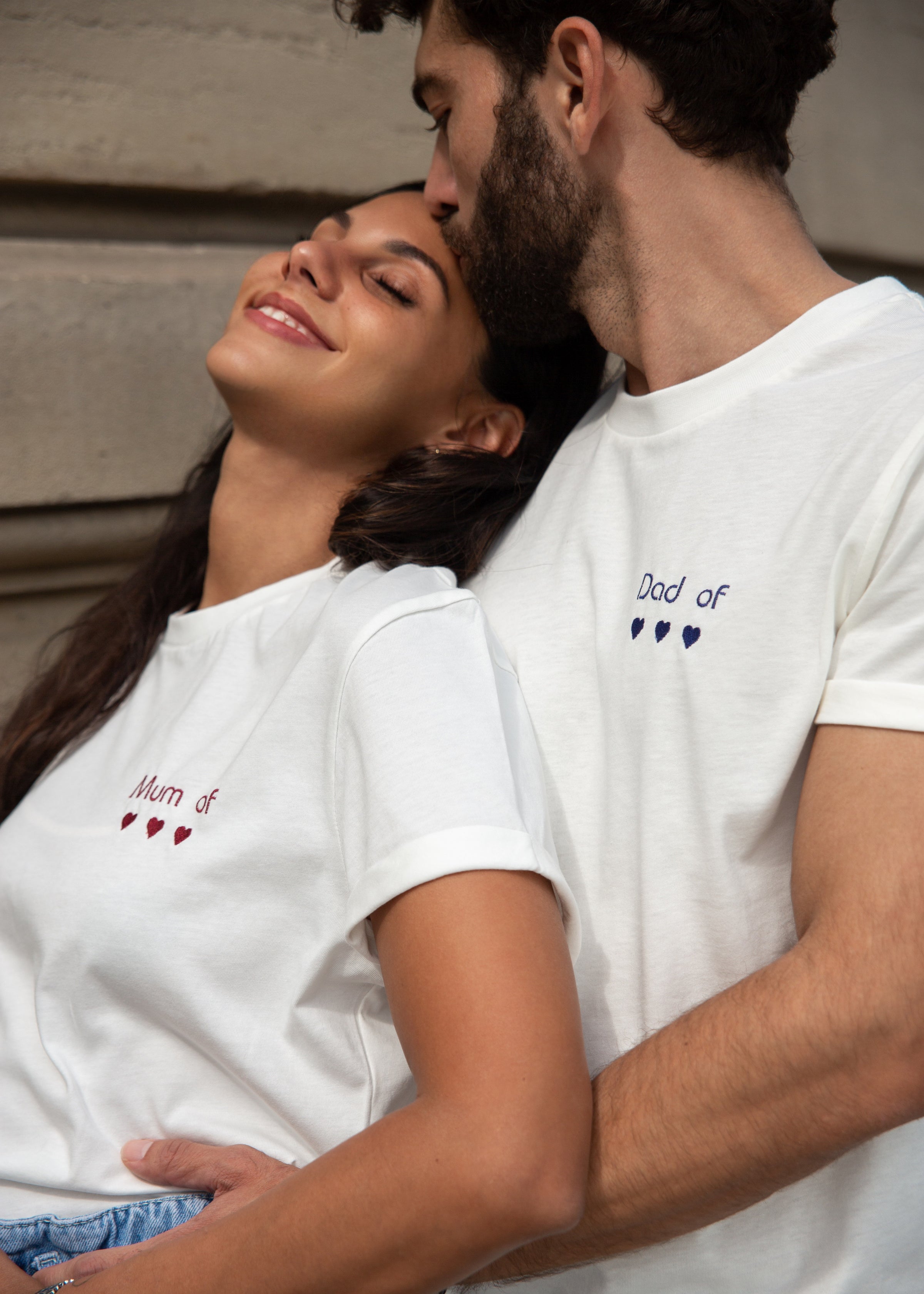 dad of hearts tshirt