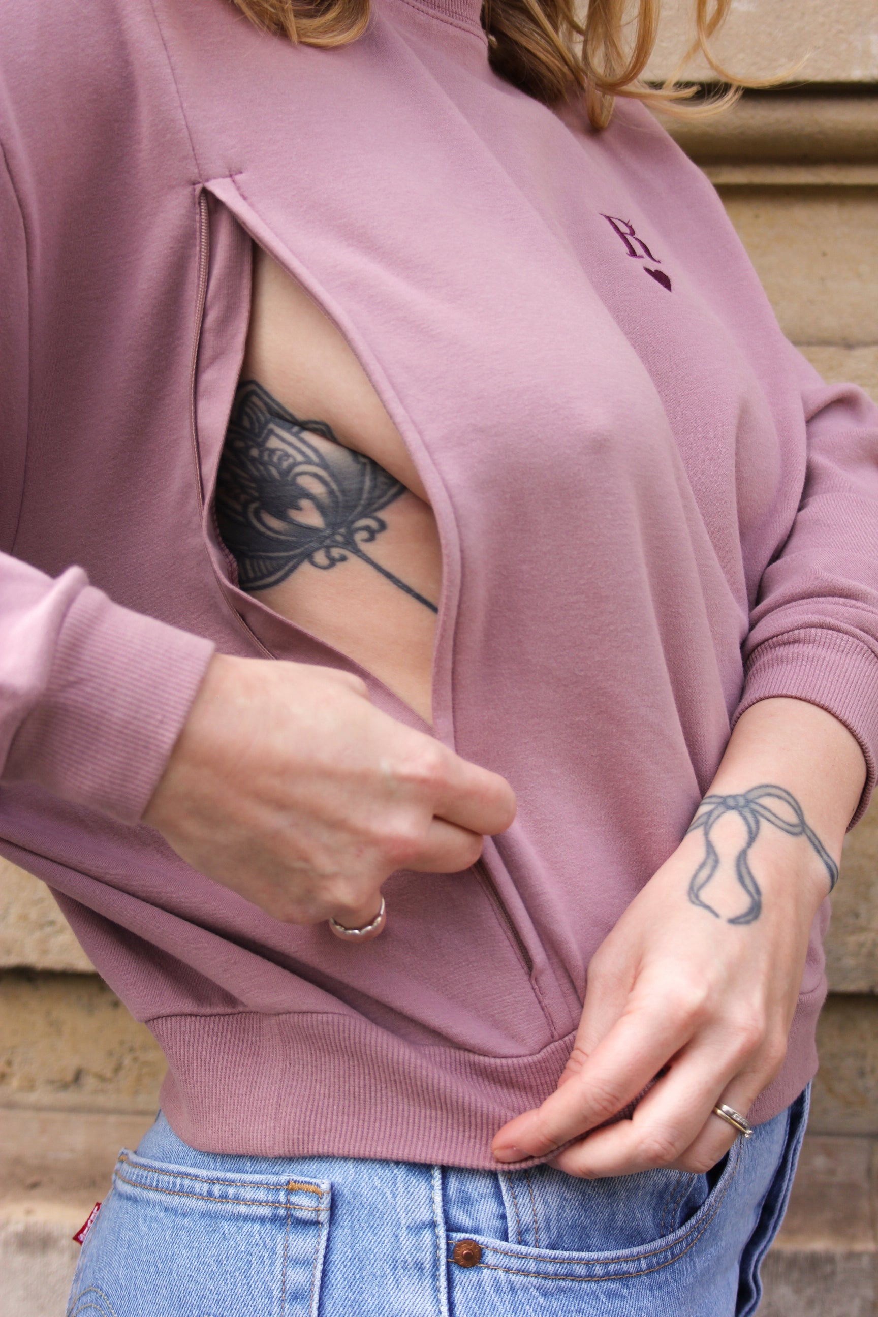 Sweat-shirt LUCKY CHARM d'allaitement Kaffa