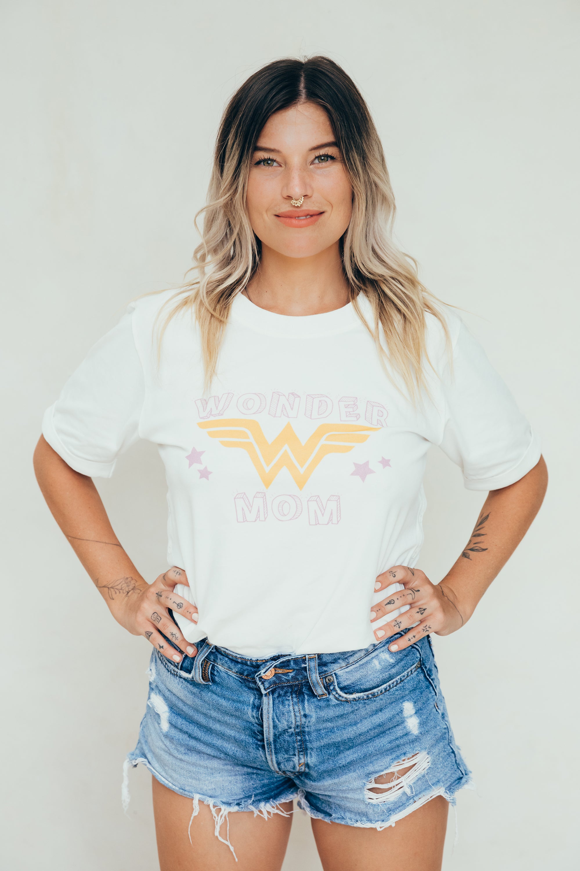 Breastfeeding t-shirt wonder mum print